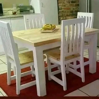 4 seater restaurant tables with 4 chairs available for cash on delivery we charge extra delivery fee