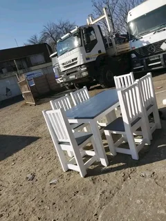 6 seater restaurant tables with 6 chairs available for cash on delivery we charge extra delivery fee