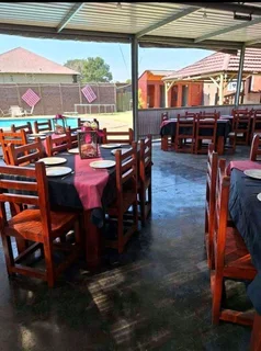 6 seater restaurant tables with 6 chairs available for cash on delivery we charge extra delivery fee