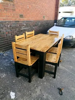6 seater restaurant tables with 6 chairs available for cash on delivery we charge extra delivery fee