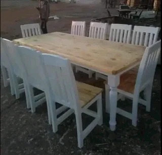 10 seater stunning dining table with chairs available for cash on delivery we charge extra delivery