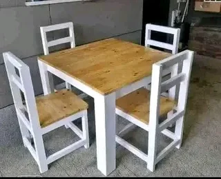 4 seater restaurant tables with 4 chairs available for cash on delivery