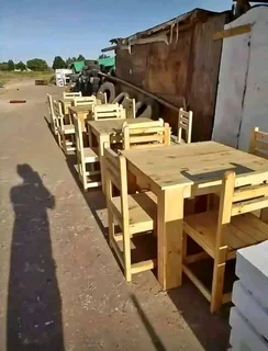 4 seater restaurant tables with 4 chairs available for cash on delivery