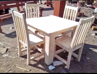 4 seater restaurant tables with 4 chairs available for cash on delivery