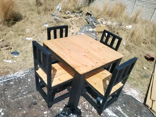 4 seater restaurant tables with 4 chairs available for cash on delivery