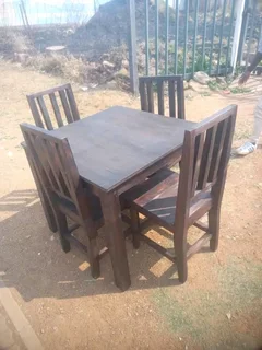 4 seater restaurant tables with 4 chairs available for cash on delivery