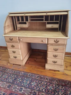 Rhodesian oak roll top desk
