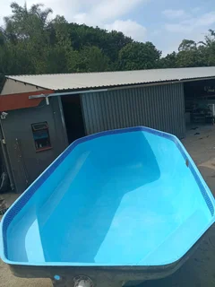 Refurbished fibreglass swimming pool