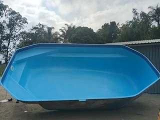 Refurbished fibreglass swimming pool