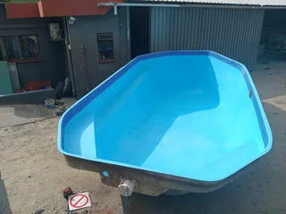 Refurbished fibreglass swimming pool