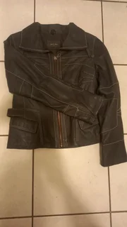 Brand New Genuine Nappa Leather Women&#39;s Size 14 Bike Jacket