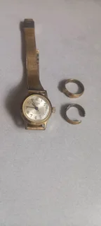 Ladies Citizen 17 Jewels Watch With Gold Ring &amp; Toe Ring