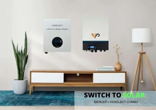 Wallmounted inverter and battery