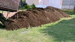 Compost and topsoil
