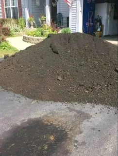 Compost and topsoil
