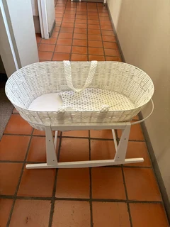 Bedside baby basket and stand