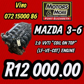 Mazda 3-6 2.0 Vvti &#34;coil On Top&#34; (lf-ve-cot) Engine-