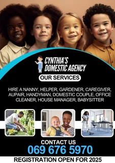 Nannies,Aupairs ,Caregivers, Gardeners, Cleaners,Babysitters