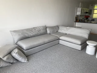 L Shaped Coricraft Grey Couch