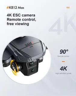 K812 Max Quadcopter Drone 4k Dual camera