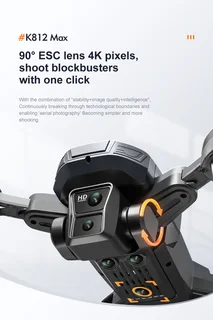 K812 Max Quadcopter Drone 4k Dual camera