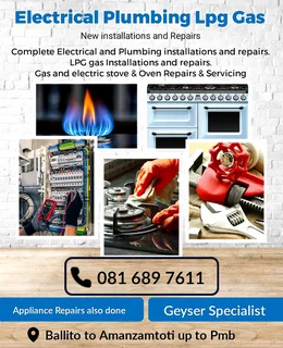 Electrical Plumbing And Lpg Gas Repairs Durban