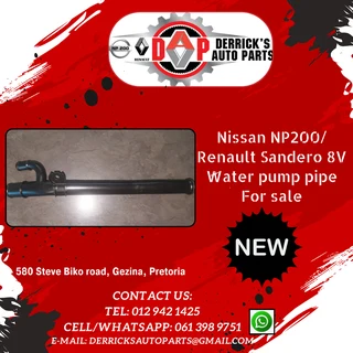 Nissan NP200/ Renault Sandero 8V NEW Water pump pipes for sale