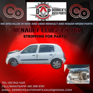 Renault Clio 2 1.4 16v Stripping for parts