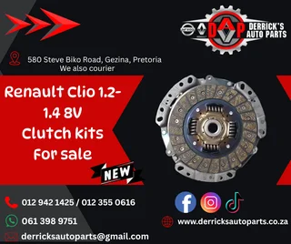 Renault Spares Clio 1.2-1.4 8v Clutch kits for sale