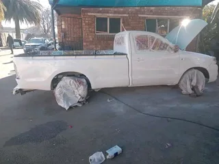 Full body spray paint rust removal  fiberglass repairs