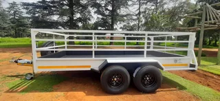 4 meter Double Axle Utility Trailer in White