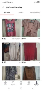 Ladies bale clothing