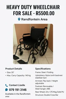 Heavy-duty wheelchair