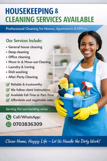 Hosekeeping and cleaning service
