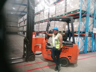 Forklift driver
