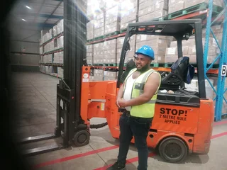 Forklift driver