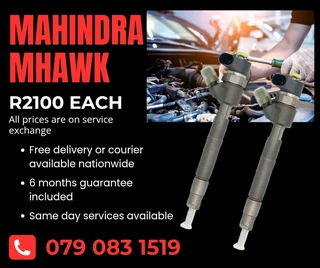 MAHINDRA MHAWK INJECTORS FOR SALE WITH WARRANTY INCLUDED