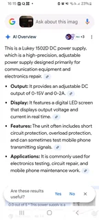 Lukey1502D DC power supply