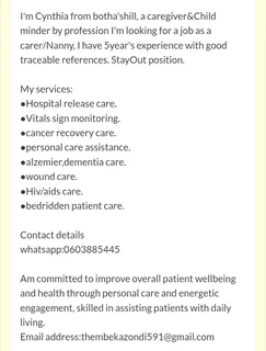 Job - Ad posted by Thembeka Zondi