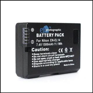 EN-EL14 1500 mAh Lithium Battery for Nikon - High Quality generic