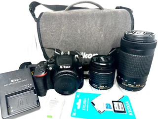 Nikon D3500 DSLR Camera With Nikon 18-55mm AF DX VR LensNikon 70-300mm AF-P DX Lens