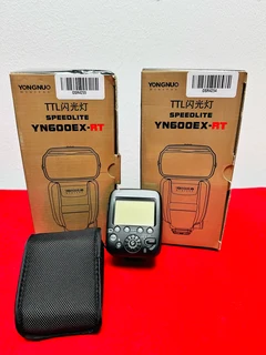 2x Yongnuo YN600EX-RT Speedlite Flashes &#43; Canon ST-E3-RT Transmitter(bundle deal)