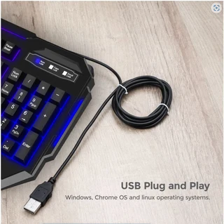 Full-Size USB Wired Gaming KeyboardExperience a fantastic gaming adventure with this full-size USB