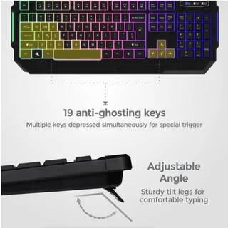 Full-Size USB Wired Gaming KeyboardExperience a fantastic gaming adventure with this full-size USB