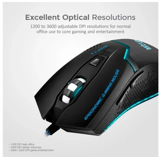 Astrum MG210 wired gaming mouse. 7colors led light for the gaming experience.