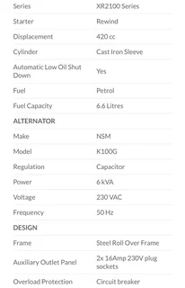 Generator - Ad posted by Kumeshen Reddy