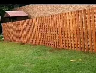 Trellises and flower boxes