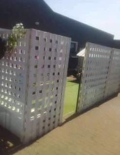 Flower boxes and trellises