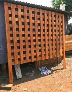 Flower boxes and trellises