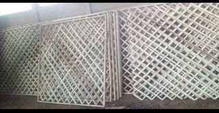 Flower boxes and trellises